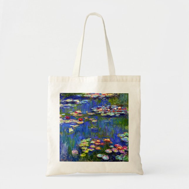 Claude Monet Water Lilies Tote Bag (Front)
