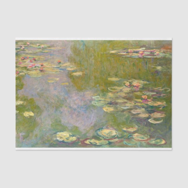 Claude Monet Water Lilies Water Lily  Decoupage Tissue Paper (Front)
