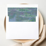 Claude Monet Water Lilies Wedding Envelope Liner<br><div class="desc">Claude Monet Water Lilies painting envelope liner</div>