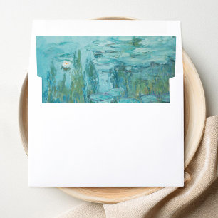 Claude Monet Water Lilies Wedding Envelope Liner