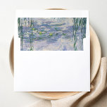 Claude Monet Water Lilies Wedding Envelope Liner<br><div class="desc">Claude Monet Water Lilies painting envelope liner</div>