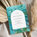 Claude Monet Water Lilies Wedding Invitation<br><div class="desc">Claude Monet Water Lilies Wedding Invitation</div>
