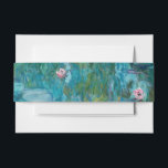 Claude Monet Water Lilies Wedding Invitation Belly Band<br><div class="desc">Elegant wedding invitation belly band featuring classic Water Lilies painting by Claude Monet</div>