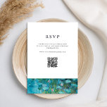 Claude Monet Water Lilies Wedding RSVP Card<br><div class="desc">Create your own personalized wedding RSVP cards featuring Claude Monet Water Lilies Painting</div>
