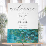 Claude Monet Water Lilies Welcome Wedding Acrylic Sign<br><div class="desc">Elegant modern acrylic wedding welcome sign featuring Claude Monet Water Lilies painting.</div>