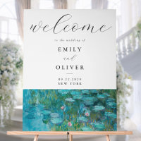 Claude Monet Water Lilies Welcome Wedding