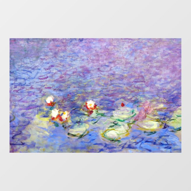 Claude Monet - Water Lilies Window Cling (Sheet)
