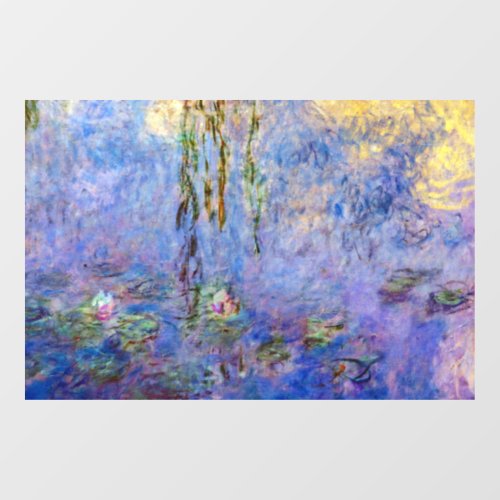 Claude Monet _ Water Lilies Window Cling