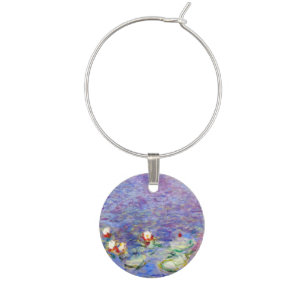 Claude Monet - Water Lilies Wine Charm