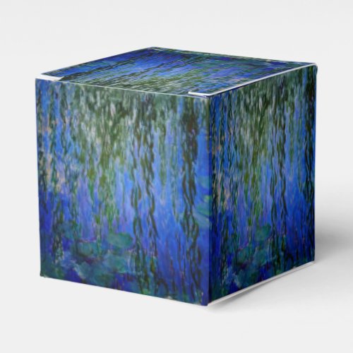 Claude Monet _ Water Lilies with weeping willow Favor Boxes