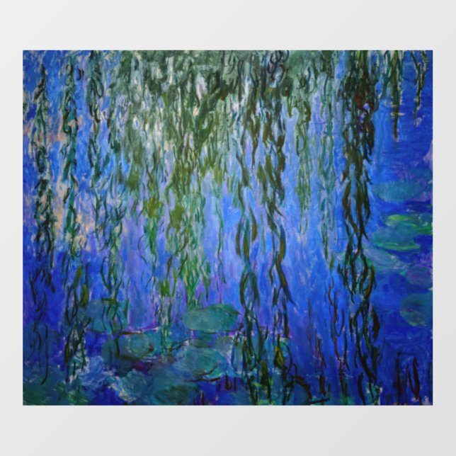 Claude Monet - Water Lilies with weeping willow Floor Decals (Front)
