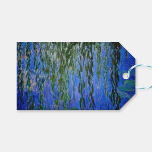 Claude Monet _ Water Lilies with weeping willow Gift Tags