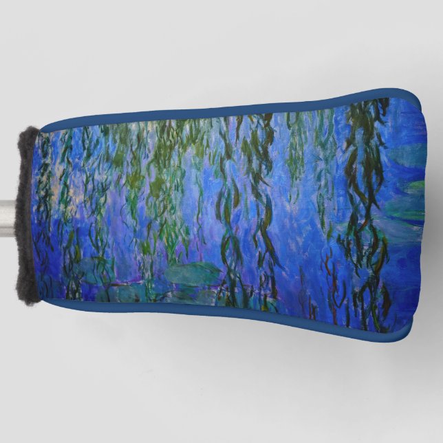 Claude Monet - Water Lilies with weeping willow Golf Head Cover (Front)