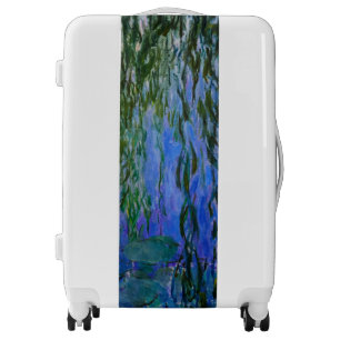 Claude Monet - Water Lilies with weeping willow Luggage
