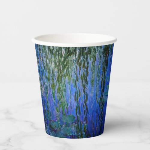 Claude Monet _ Water Lilies with weeping willow Paper Cups
