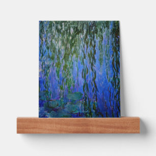 Claude Monet - Water Lilies with weeping willow Picture Ledge