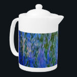 Claude Monet - Water Lilies with weeping willow Teapot<br><div class="desc">Water Lilies with weeping willow branches / Nympheas avec rameaux de saule by Claude Monet in 1916-1919</div>