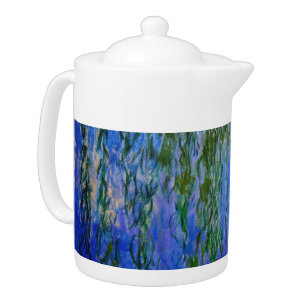 Claude Monet - Water Lilies with weeping willow Teapot