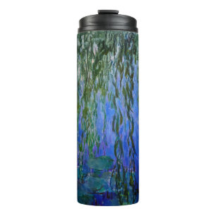 Claude Monet - Water Lilies with weeping willow Thermal Tumbler