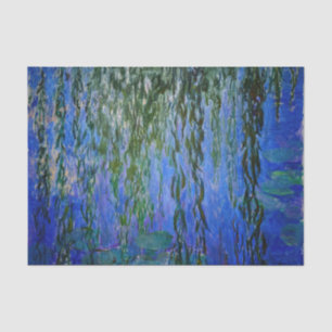 Claude Monet - Water Lilies with weeping willow Tissue Paper