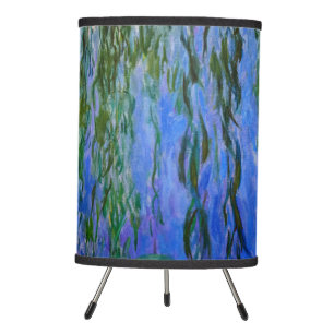 Claude Monet - Water Lilies with weeping willow Tripod Lamp