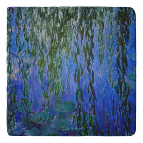 Claude Monet _ Water Lilies with weeping willow Trivet