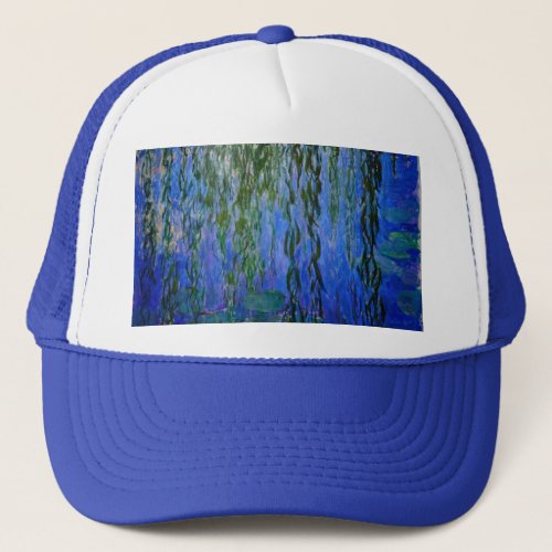 Claude Monet _ Water Lilies with weeping willow Trucker Hat