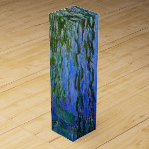 Claude Monet - Water Lilies with weeping willow Wine Box
