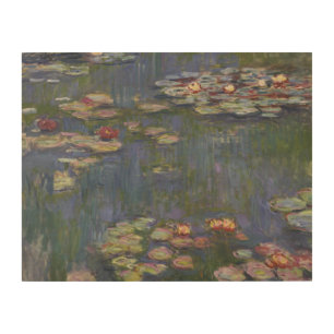 Claude Monet - Water Lilies Wood Wall Art
