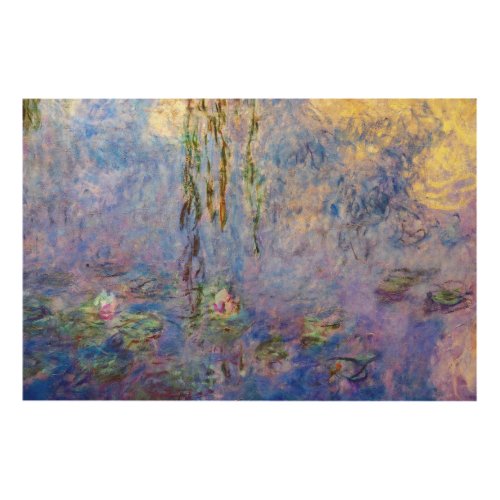 Claude Monet _ Water Lilies Wood Wall Art