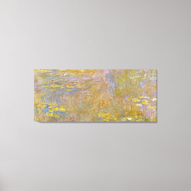 Claude Monet - Water Lilies ( Yellow Nirvana) Canvas Print (Front)