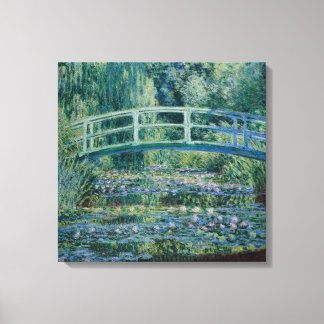 Claude Monet Water-Liliy Pond - Japanese bridge Canvas Print