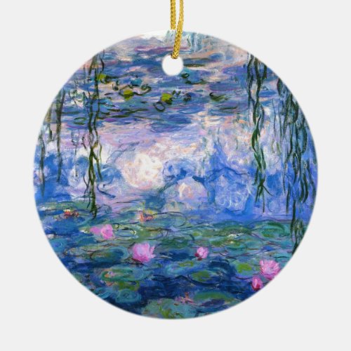 Claude Monet Water Lillies 1919 Ceramic Ornament