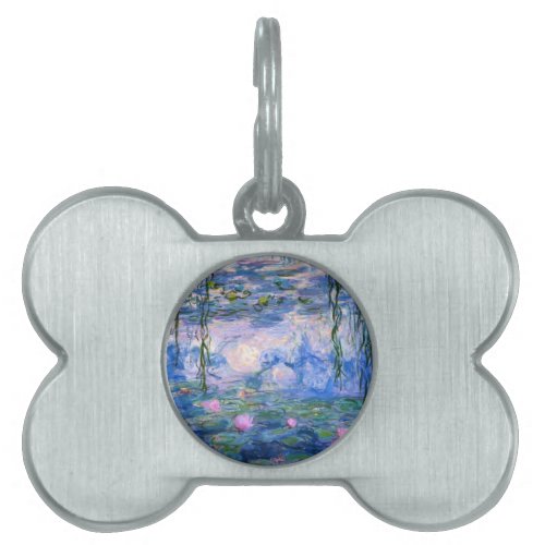 Claude Monet Water Lillies 1919 Pet Tag