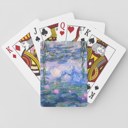 Claude Monet Water Lillies 1919 Poker Cards