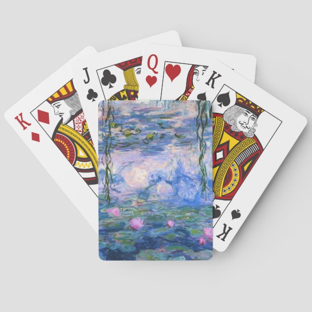 Claude Monet Water Lillies 1919 Poker Cards (Back)
