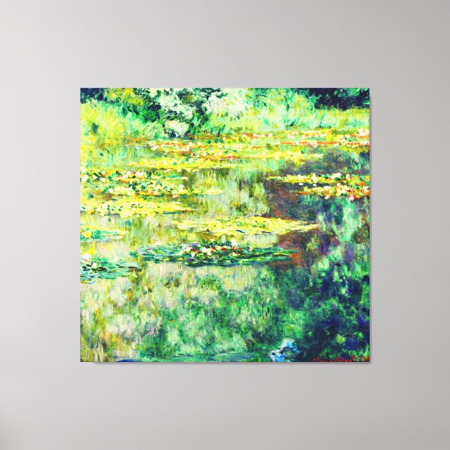 Claude Monet - Water Lillies - Bassin des Nympheas Canvas Print (Front)