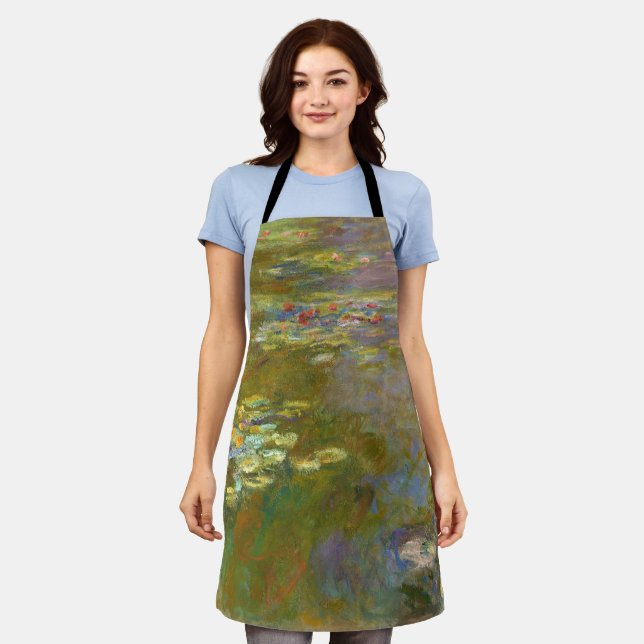 Claude Monet - Water Lily Pond 1917 Apron (Worn)