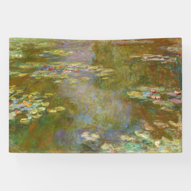 Claude Monet - Water Lily Pond 1917 Banner (Horizontal)