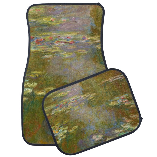Claude Monet - Water Lily Pond 1917 Car Floor Mat (Set)