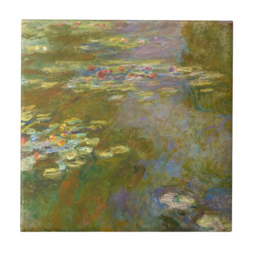 Claude Monet _ Water Lily Pond 1917 Ceramic Tile
