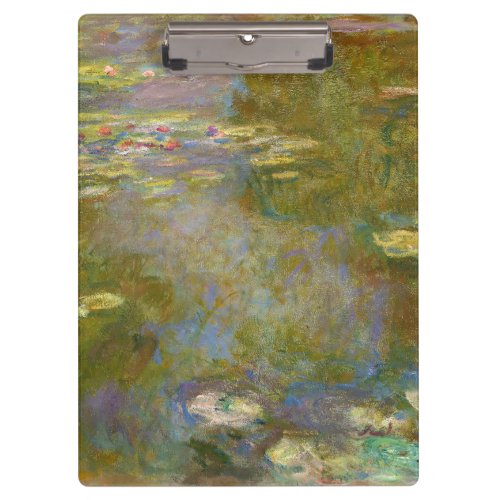 Claude Monet _ Water Lily Pond 1917 Clipboard