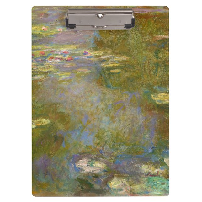 Claude Monet - Water Lily Pond 1917 Clipboard (Front)