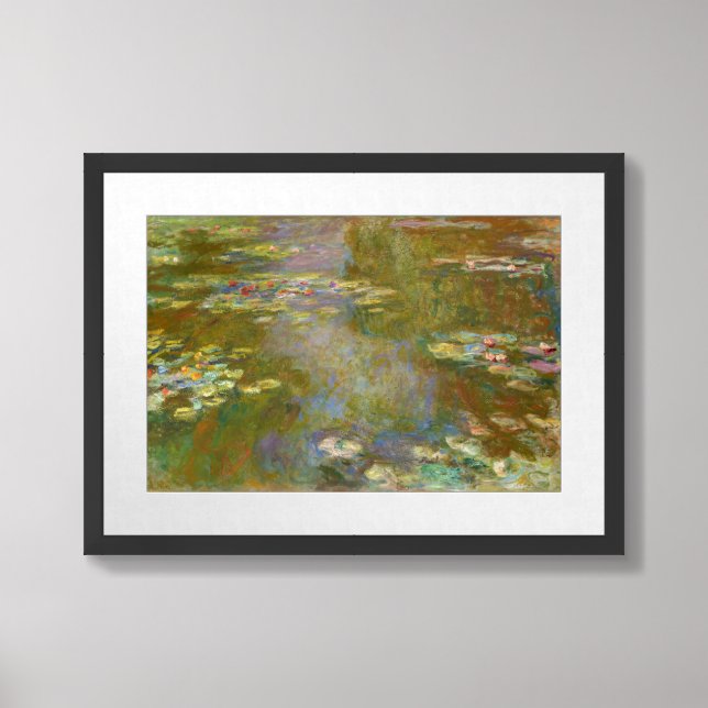 Claude Monet - Water Lily Pond 1917 Framed Art (Framed Front)