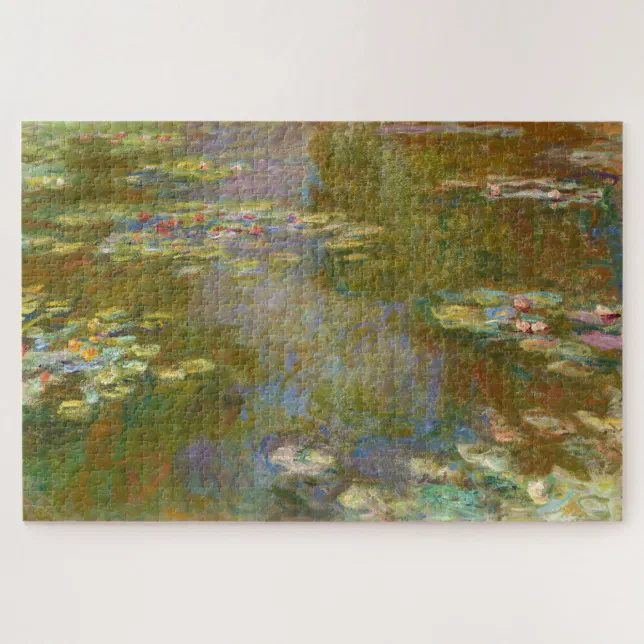 Claude Monet - Water Lily Pond 1917 Jigsaw Puzzle | Zazzle