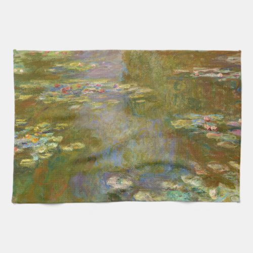 Claude Monet _ Water Lily Pond 1917 Kitchen Towel