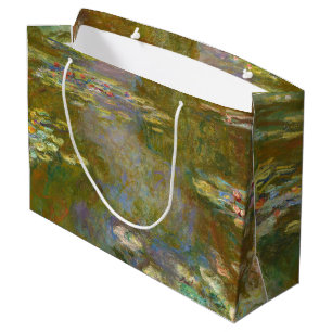 Claude Monet - Water Lily Pond 1917 Large Gift Bag