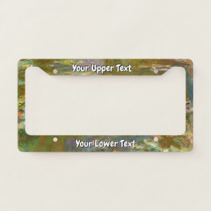 Claude Monet - Water Lily Pond 1917 License Plate Frame