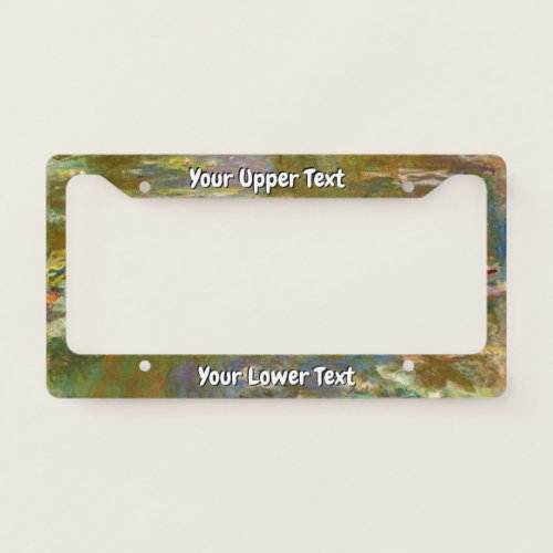 Claude Monet _ Water Lily Pond 1917 License Plate Frame