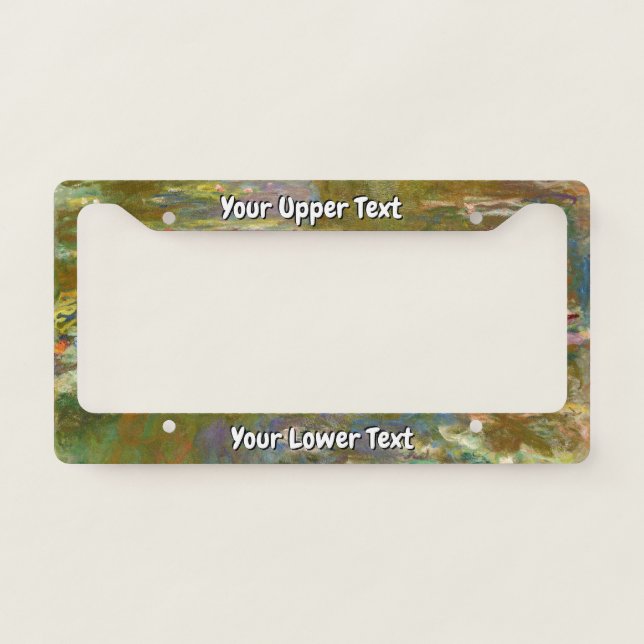 Claude Monet - Water Lily Pond 1917 License Plate Frame (Front)